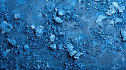 Canvas Print - Blue painted sawdust with a natural texture blank background