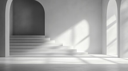 Poster - Neutral white background with a smooth, seamless surface, ideal for minimalist visuals or product showcases.