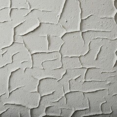 Wall Mural - White rough textured wall background showing plastering technique