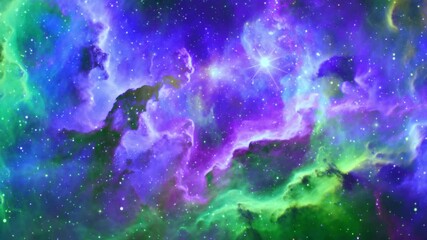 Sticker - colorful nebula space galaxy background