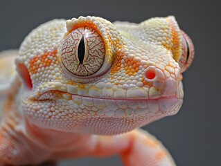 Poster - Close-Up Portrait of a Gecko with Striking Eye Detail