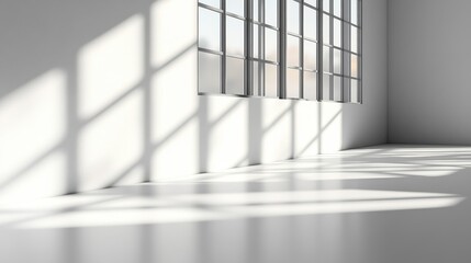 Poster - Simple, flat plain white background for use in minimalistic designs, with ample space for copy or branding.