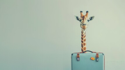 Wall Mural - Giraffe Ready for Vacation