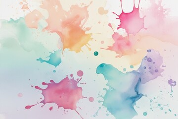 Wall Mural - Ethereal Pastel Watercolor Texture for Dreamy Art Creations