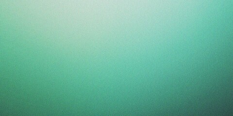 Wall Mural - Smooth mint gradient backdrop with subtle color transitions for design or art , film grain and noise effect