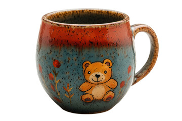 Wall Mural - a mug with a bear on it. 