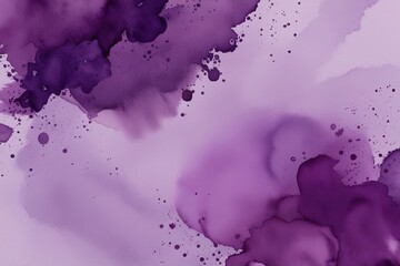 Purple Wash Texture Art on Light Watercolor Background