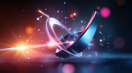 Poster - A dynamic Black Friday logo with sharp, angular lines and glowing accents, creating a futuristic, high-energy vibe.