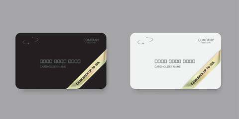 Wall Mural - holographic gradient ribbon and label vector design on card mockup. chrome gradient ribbon, shinny t
