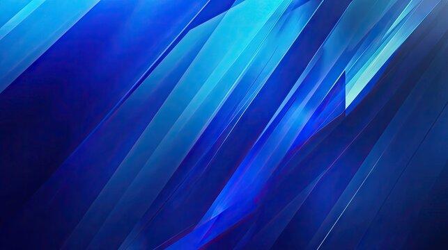 A vibrant blue abstract background with sharp geometric lines and soft gradients for a bold, clean design.