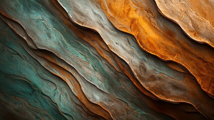  A tight shot of a tree trunk displays its intricate bark texture, featuring brown and blue hues at the top