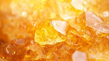  Close-up of yellow diamonds on yellow-white background with top lighting