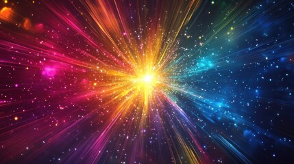 Poster - Cosmic Burst of Colors