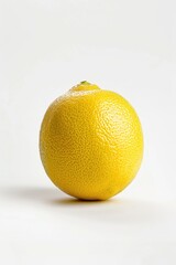 Canvas Print - A detailed view of an orange on a white background, suitable for food-related use