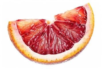 Poster - Half-cut grapefruit on a plate, ready for use or display