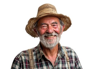 Poster - Portrait of elderly male in casual attire, suitable for use as a stock image