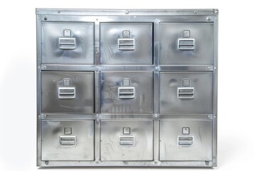 Poster - Filing cabinet with six drawers for storing documents and files