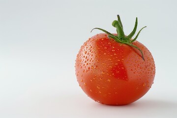 Poster - Fresh tomato with water droplets on its surface