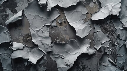 Poster - Peeling paint on a worn-out wall, great for interior design or architectural photography projects