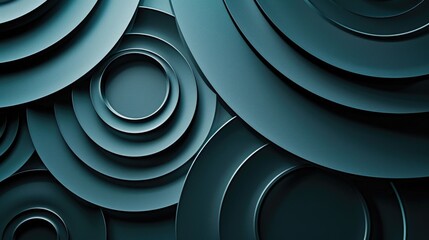 Poster - A collection of rounded shapes stuck to a wall, useful for design and illustration projects