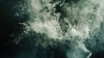 Poster - A grayscale image of smoke