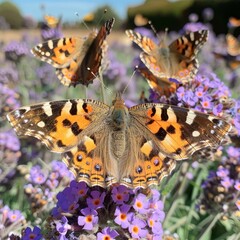 unique butterflies with distinctive wings dance among vibrant blossoms in nature s garden