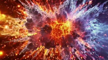 Wall Mural - Energy and particles emanating from the cosmos