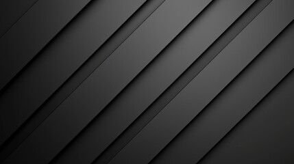 Wall Mural - stylish dark gray diagonal stripes with shadows, ideal for modern backgrounds. trendy monochrome des