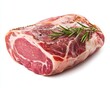 © VolumeThings - Raw pork leg and ham on white background