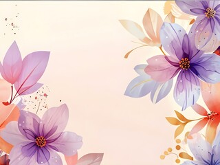 Poster - Floral Watercolor Design