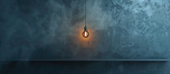 Wall Mural - object image lamp wall gray surface