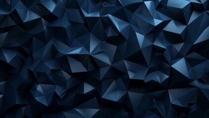 Poster - abstract background. windows wallpaper, dark blue and gold geometric background with a broken mosaic