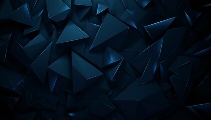 Poster - abstract background. windows wallpaper, dark blue and gold geometric background with a broken mosaic