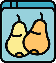 Poster - Website is offering fresh pears delivered from the farm, supporting local businesses and farmers