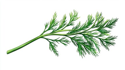 Sticker -   A green foliage plant is seen in close detail against a white backdrop, featuring clippings nearby