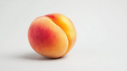 Wall Mural -   A few peaches rest atop a white counter, their halves exposed