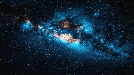   A photo of a star cluster's center with stars surrounding it in the background