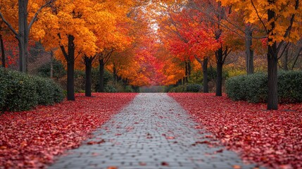 Canvas Print - Autumn Pathway