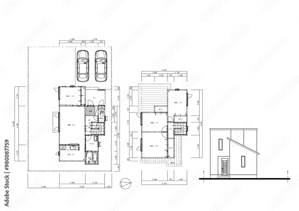 Illustration Stock japanese house design traditional japanese ...