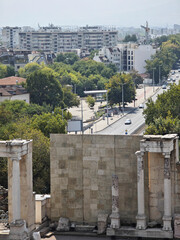 Wall Mural - Roman theatre of Philippopolis in city of Plovdiv, Bulgaria