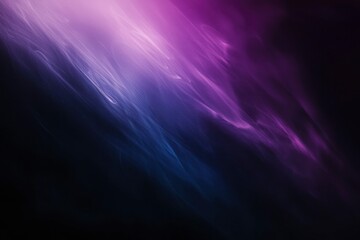 Poster - Abstract Purple and Blue Light Streaks on Black Background