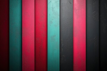 Sticker - Abstract Vertical Striped Wall with Textured Paint