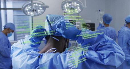 Poster - Image of data processing over diverse surgeons during operation