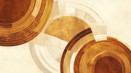 Poster - Abstract geometric art featuring line textures in gold suitable for wall decor postcards wallpaper posters cards murals carpets and prints