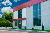 Fototapeta Panele - Unoccupied generic building entrance, business or professional office space.