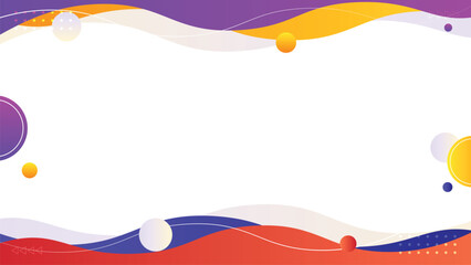 Fototapete - colorful abstract background with gradient wave element. template use for banner, cover, poster, wal