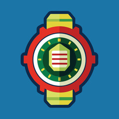 Unique Hand watch icon, vector illustration on solid background.