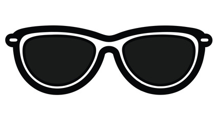 Unique Sunglass icon, vector illustration on white  background.