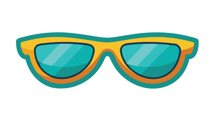 Unique Sunglass icon, vector illustration on white  background.