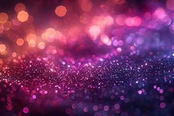 Wall Mural - Radiant Holiday Sparkle: Glowing Neon Bokeh Backdrop for Luxury Banners, Posters, and Cards